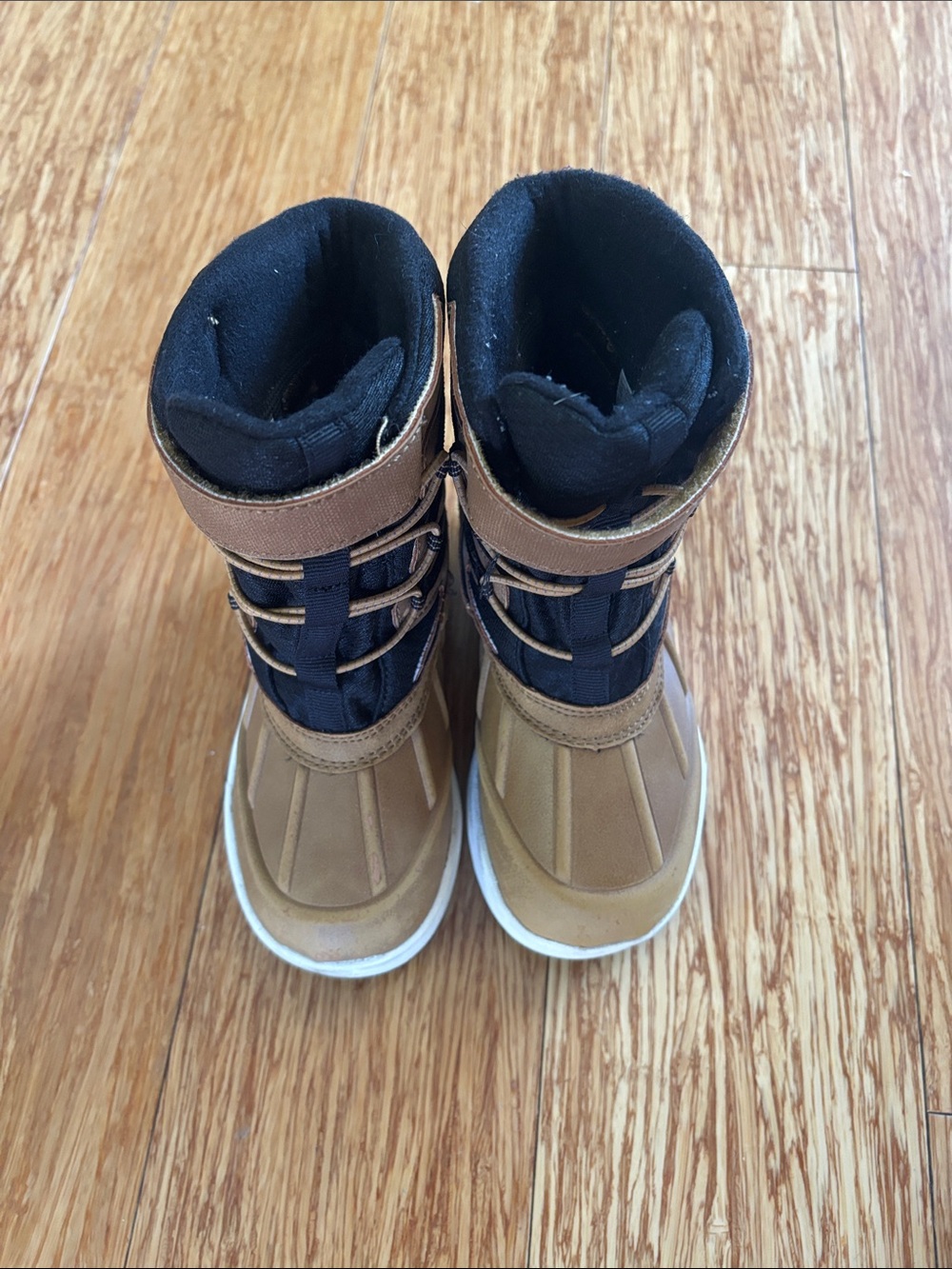 Merrell Kids Tan and Black Insulated Snow Boots